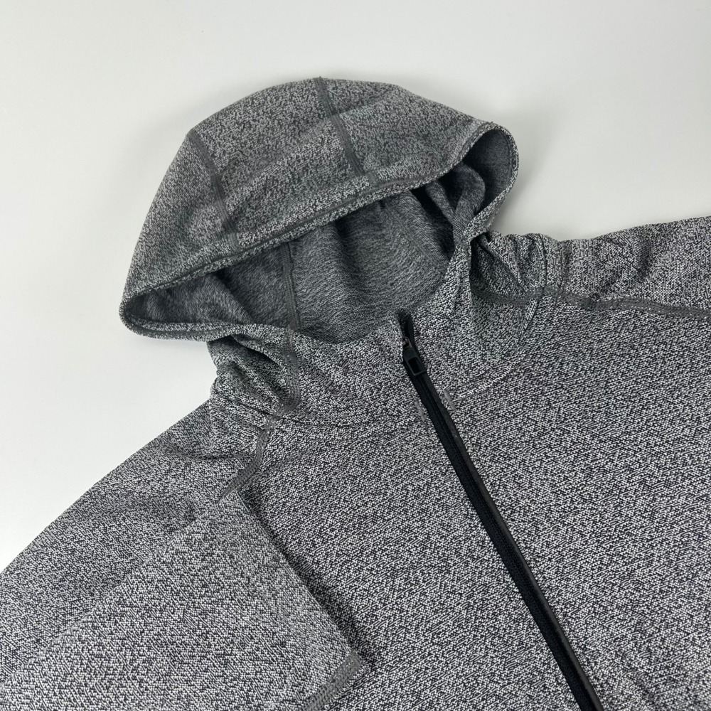 Lululemon Mens L Metal Vent Tech Half Zip Hoodie Gray Marl Long Sleeve Athletic